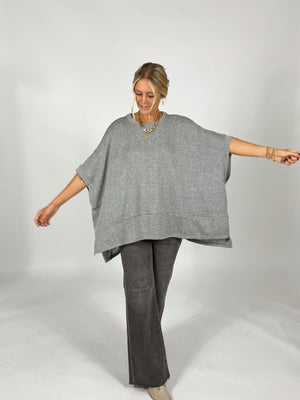 Slate Poncho Top