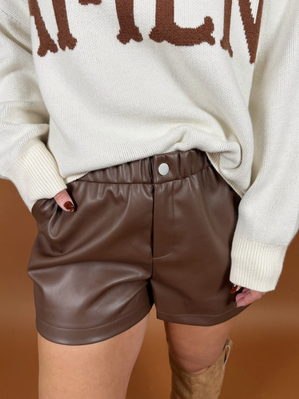 Reese Leather Shorts