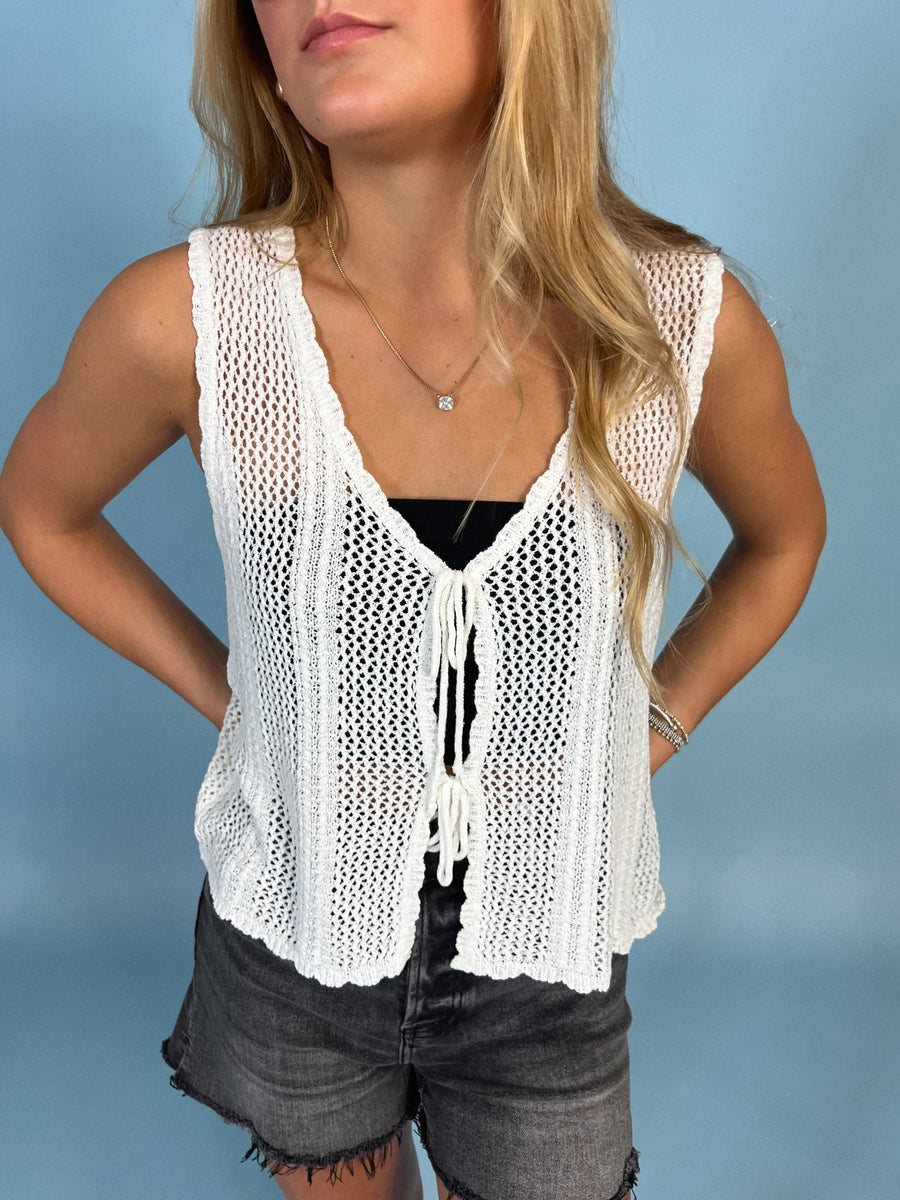 Crochet Knit Vest