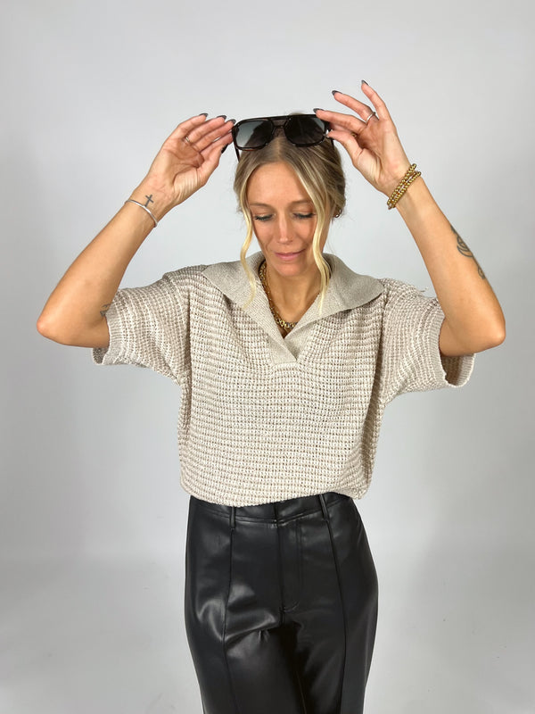 Stay Awhile Knitted Top