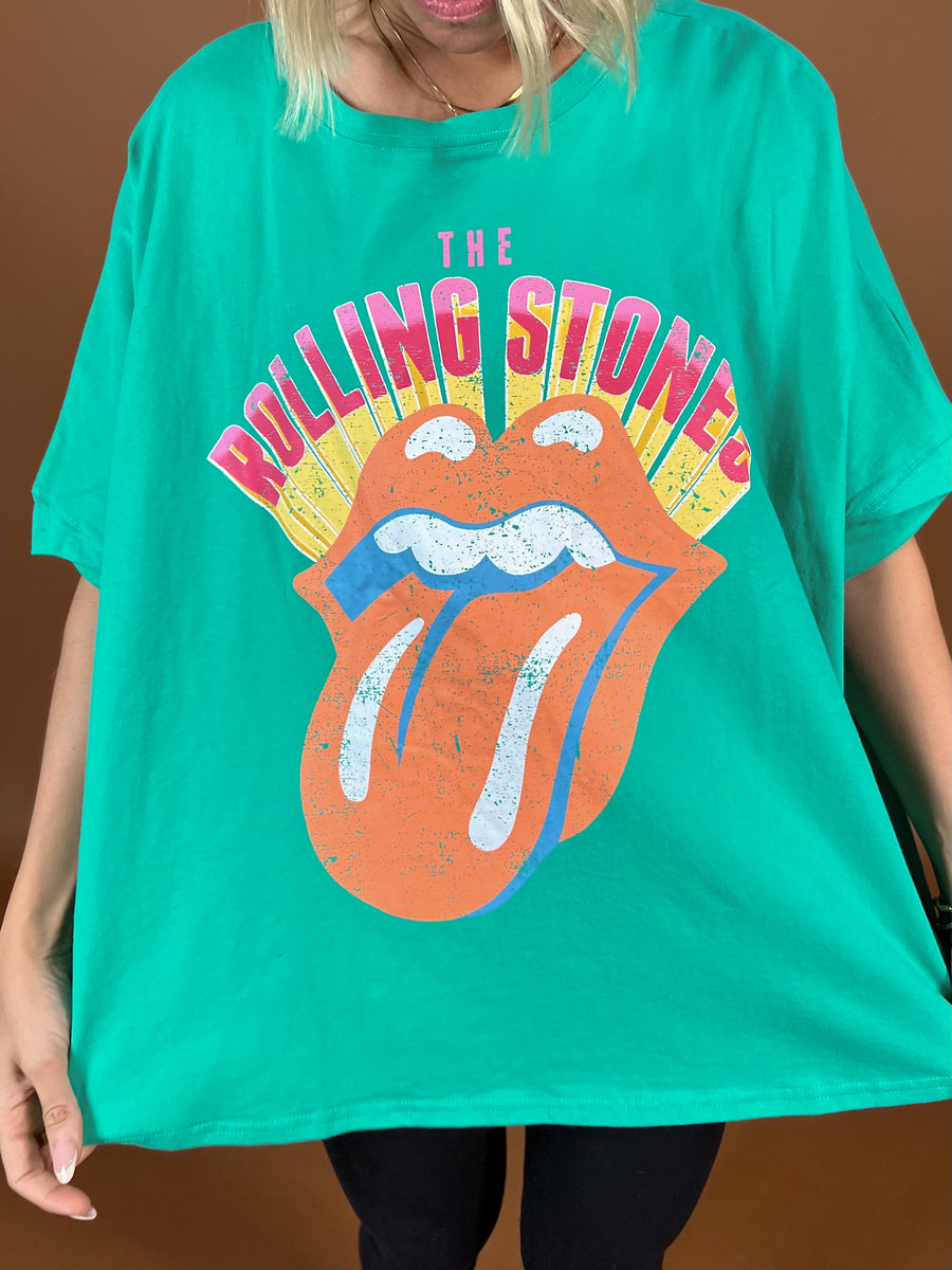 Rolling Stones Graphic Tee | Green