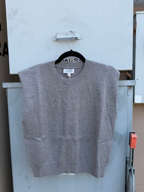 Greer Grey Knit Top
