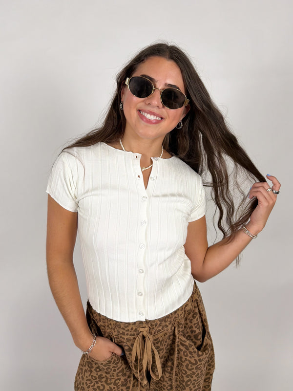 Nina Ribbed Top