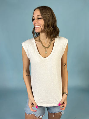 Basic Scoop Neck Tee