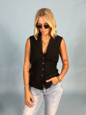 Clara Cinched Waist Vest
