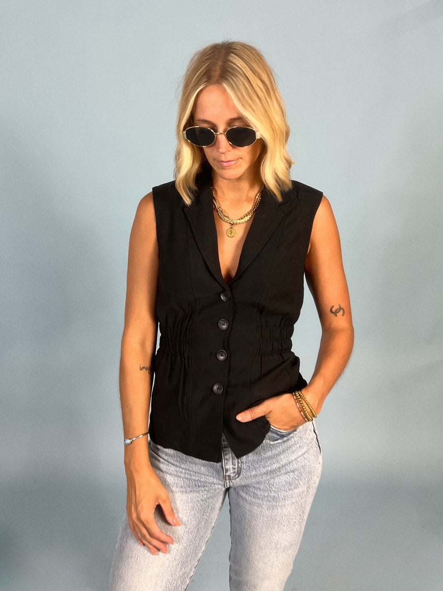 Clara Cinched Waist Vest