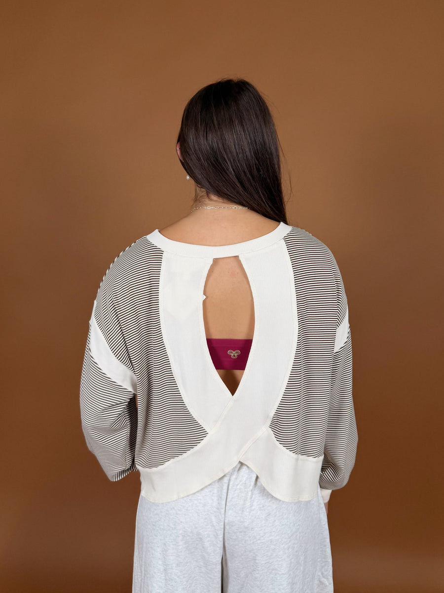 Back At It Stripe Top