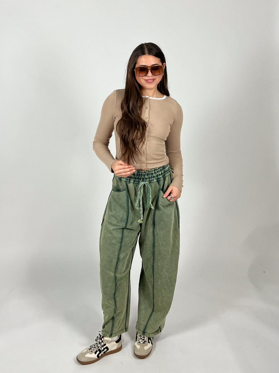 On Repeat Barrel Pants