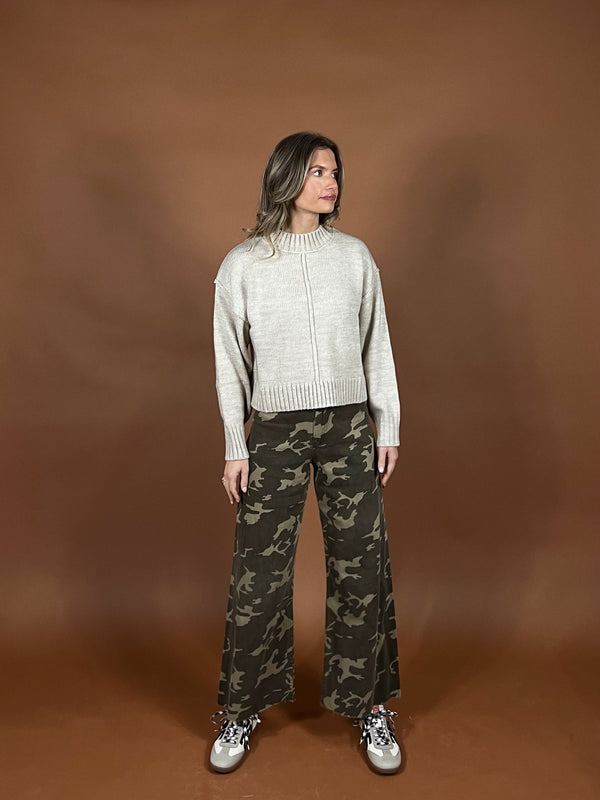 Camo Straight Leg Denim