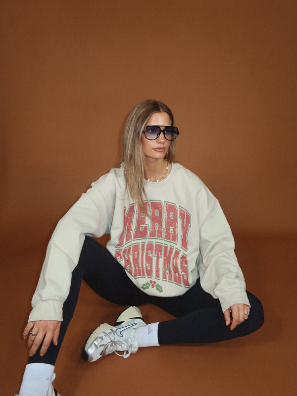 Merry Christmas Oversized Sweatshirt