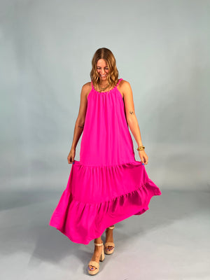 On Vacation Beaded Collar Maxi