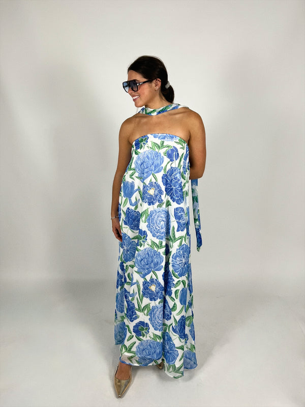 Blue Haven Strapless Maxi