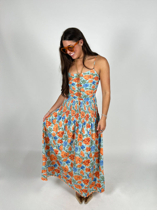 Happy Hour Smocked Maxi