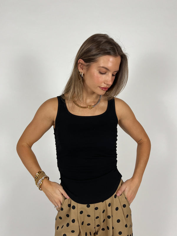 Clean Slate Ruched Tank