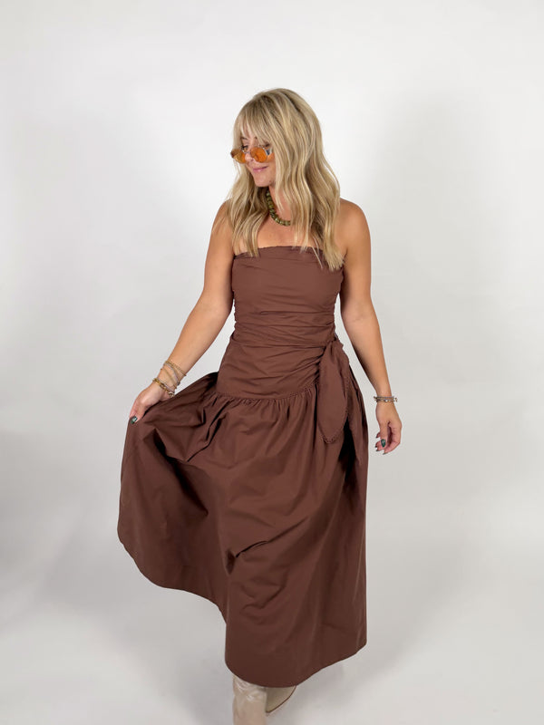 Hard Launch Strapless Midi