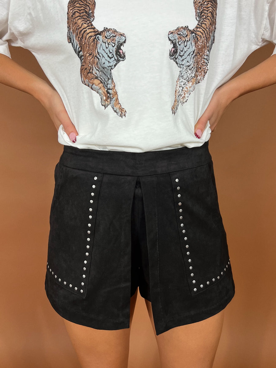 Rivet Studded Shorts