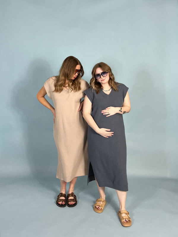 Cloudy V-Neck Maxi Dress