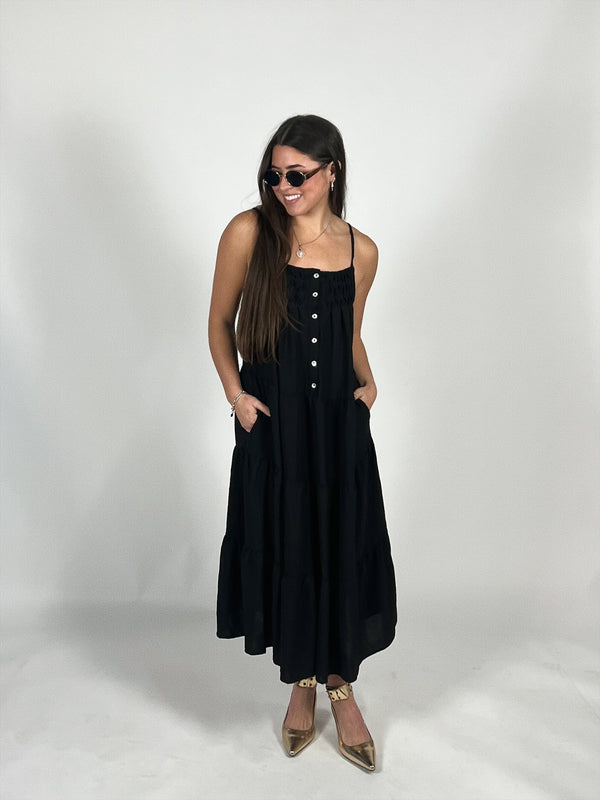 Easy Does It Black Maxi