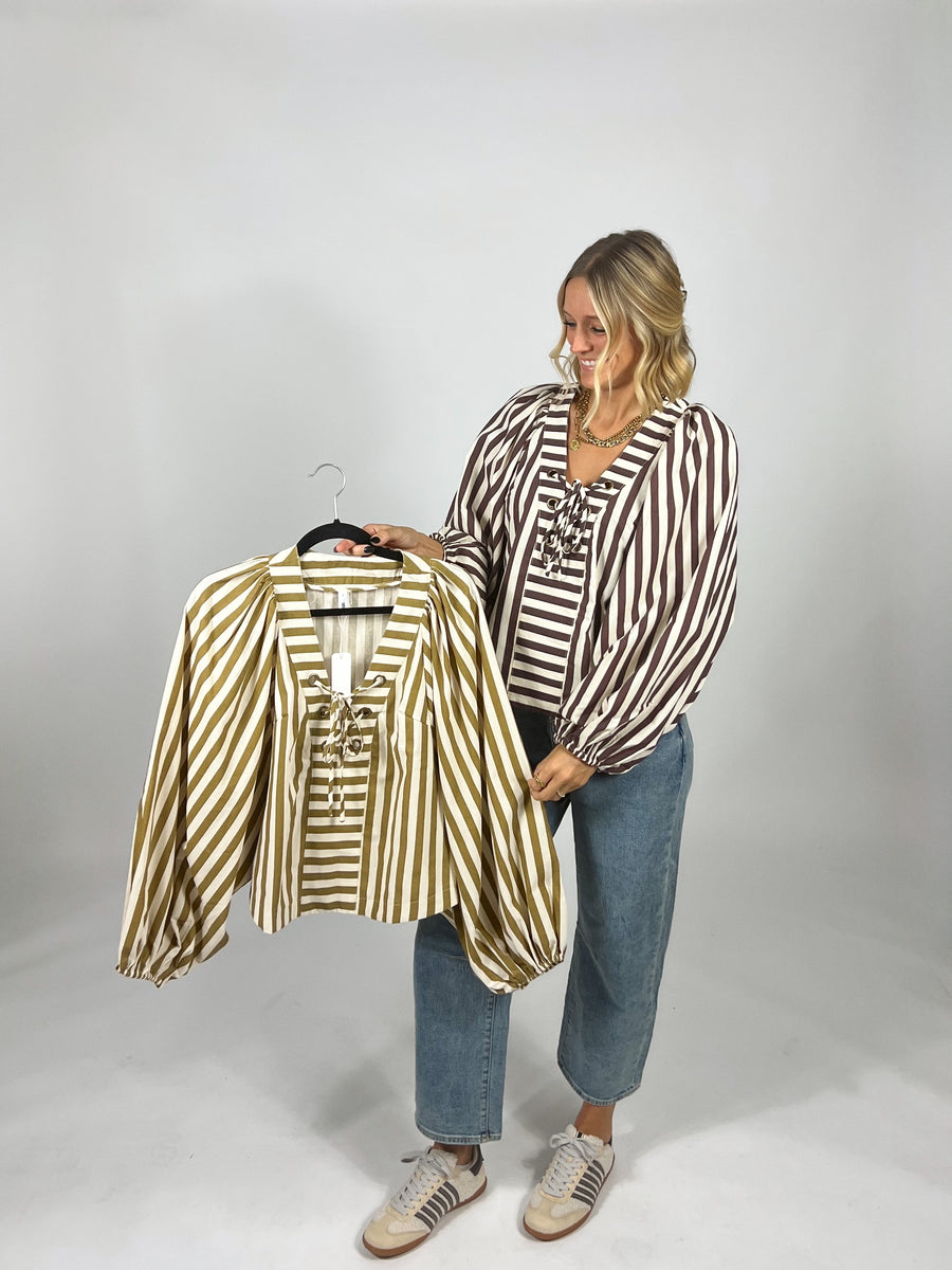 Tie The Knot Stripe Top