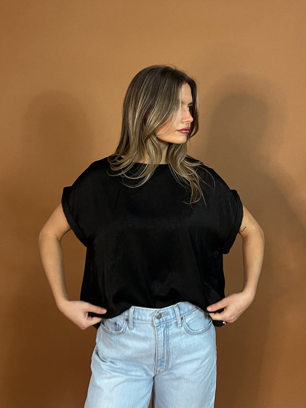 Downtown Satin Tee