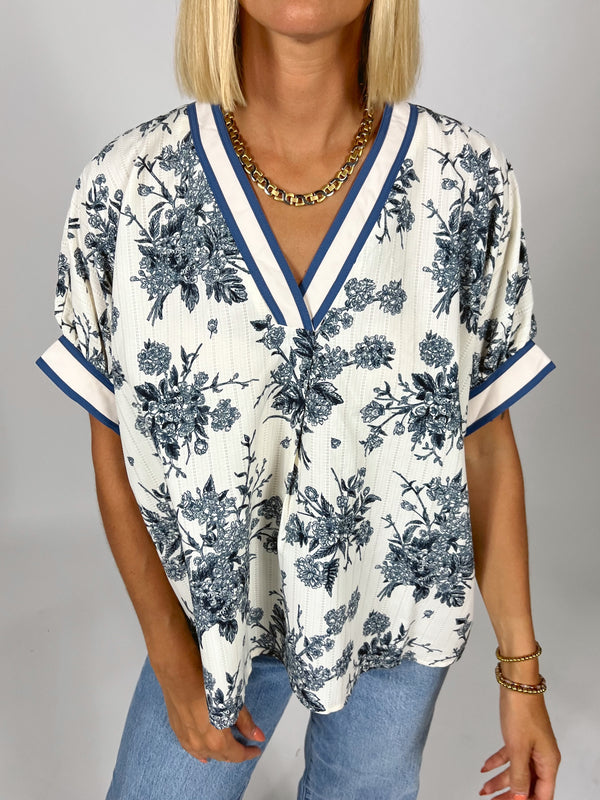 Storybook V-Neck Blouse