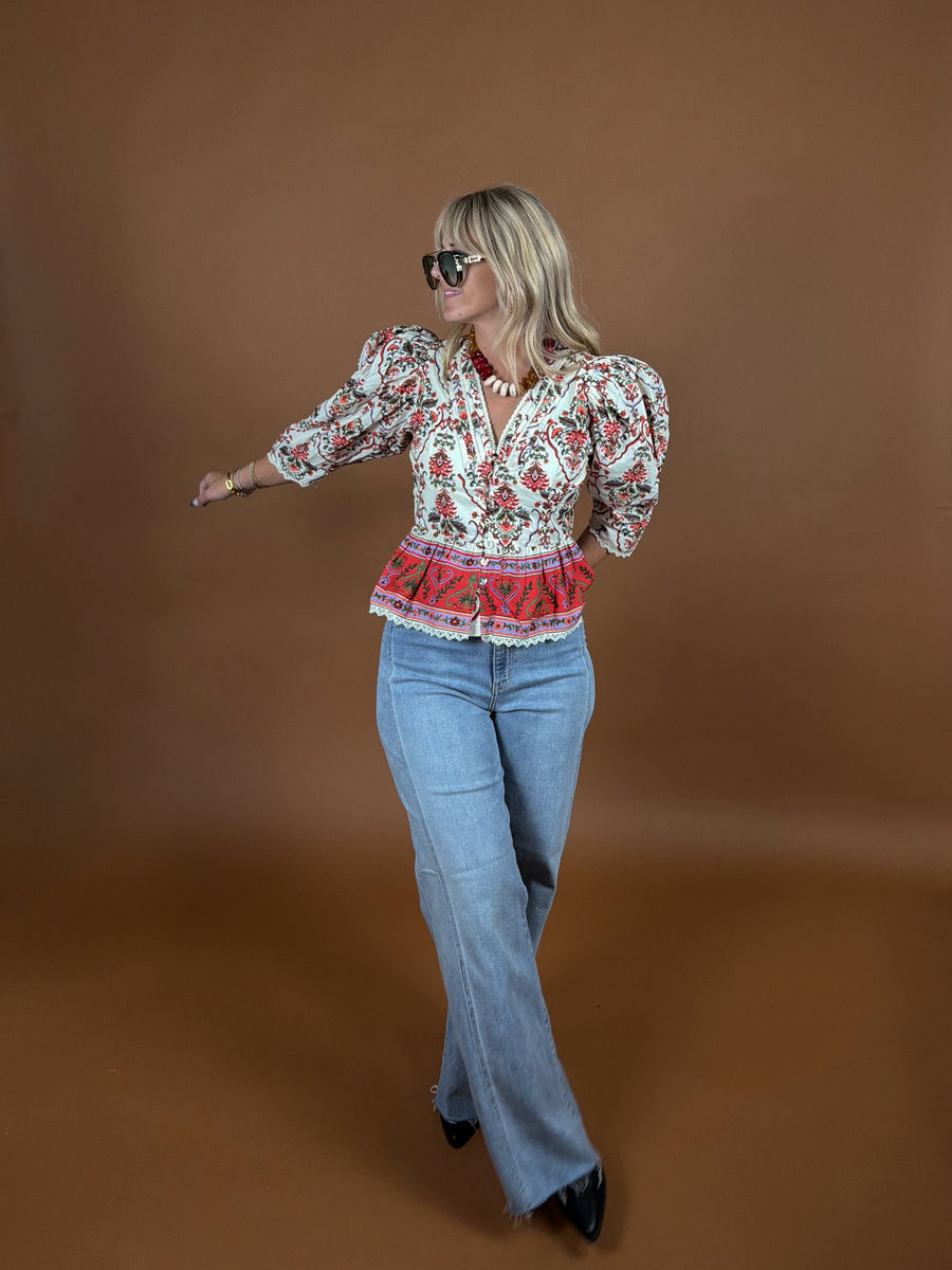 Say You'll Stay Peplum Top