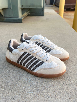 Beige Shearling Stevie Sneaker