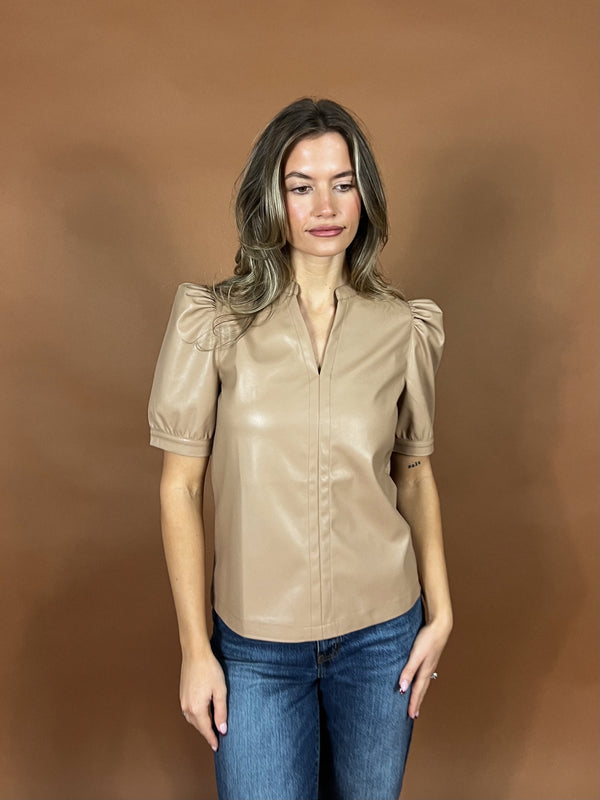 Fate Faux Leather Top