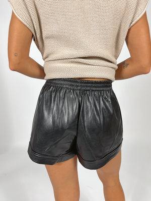 Hot Shot Leather Shorts