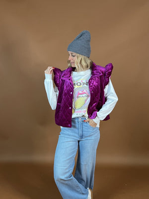 Glinda Velvet Vest