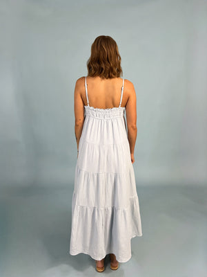 In The Sun Gauze Tiered Maxi