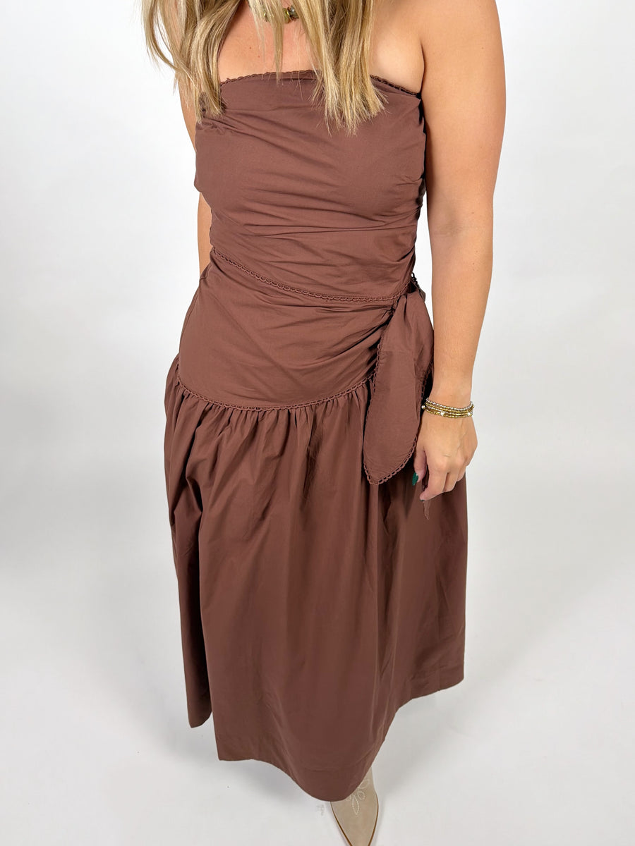 Hard Launch Strapless Midi