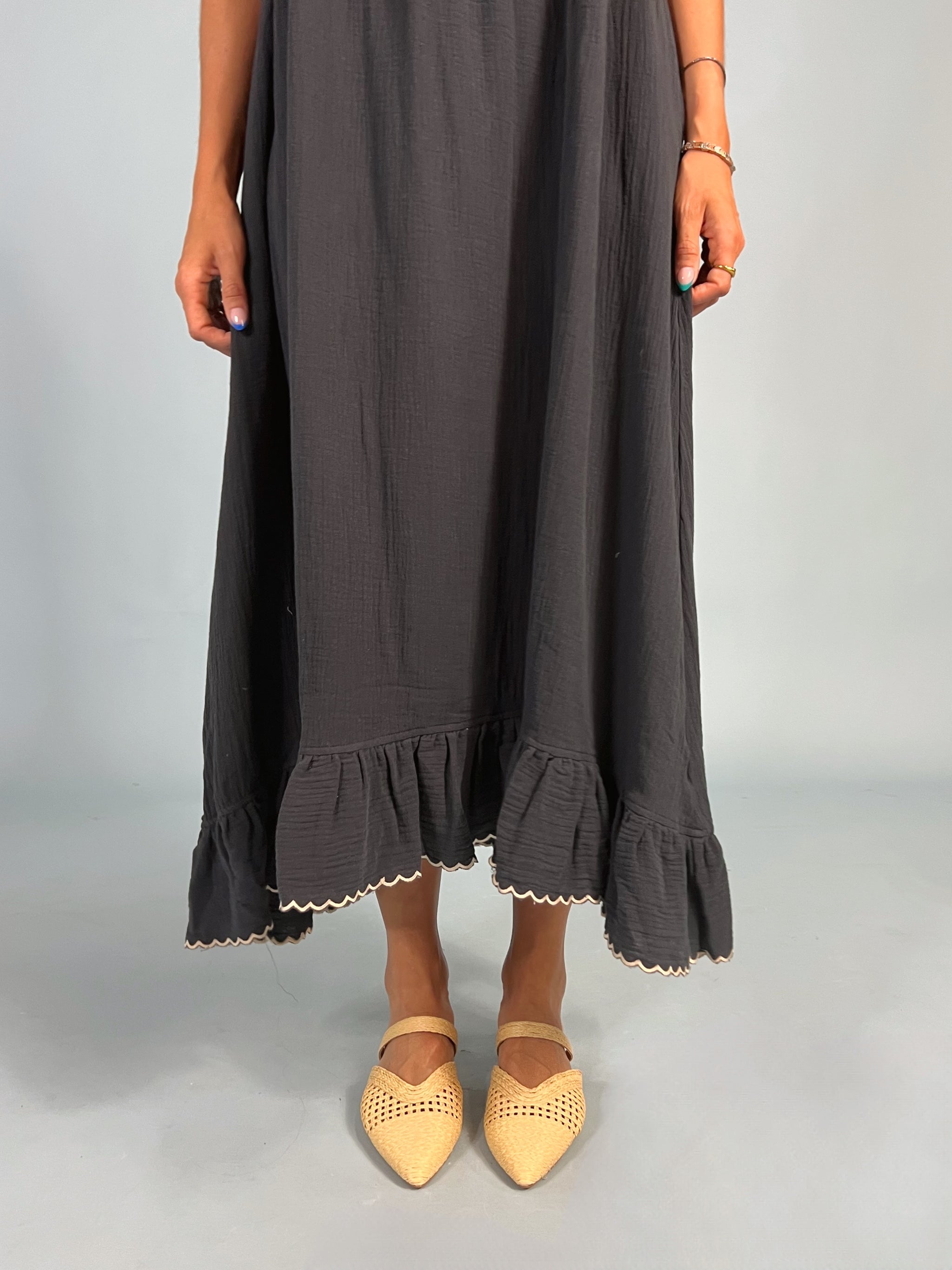 Midnight Embroidered Gauze Dress - ShopFringeClothing.com Midnight Embroidered Gauze Dress - ShopFringeClothing.com