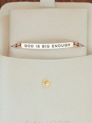 God Is Big Enough Bracelet