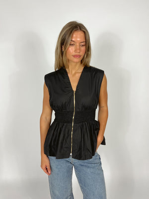 Haven Gold Zipper Tank