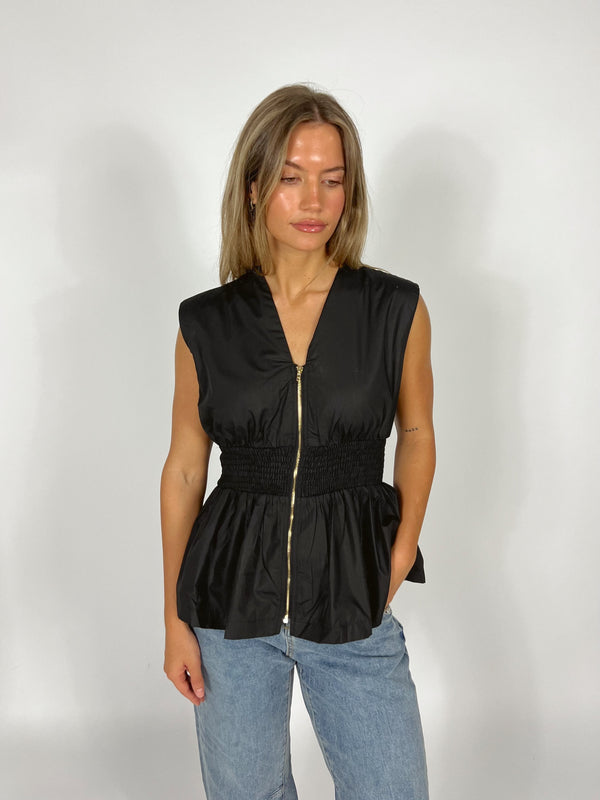 Haven Gold Zipper Tank