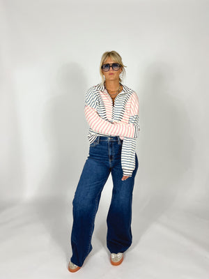 In The Mix Stripe Pullover