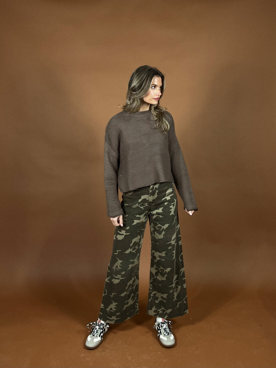 Camo Straight Leg Denim