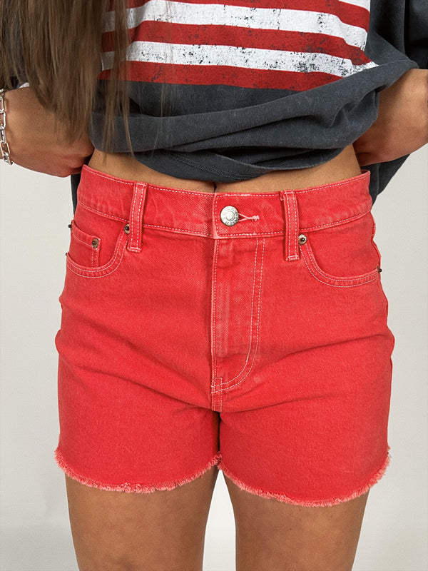 Troublemaker High Rise Short | Chili Pepper