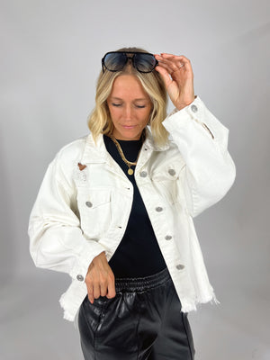 Arkansas White Denim Jacket