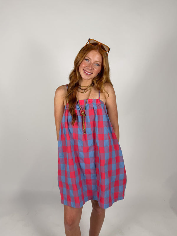 Cherry Blue Mini Dress