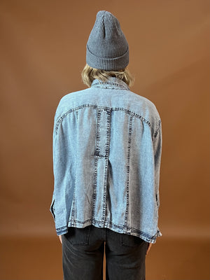 Snow Washed Denim Top