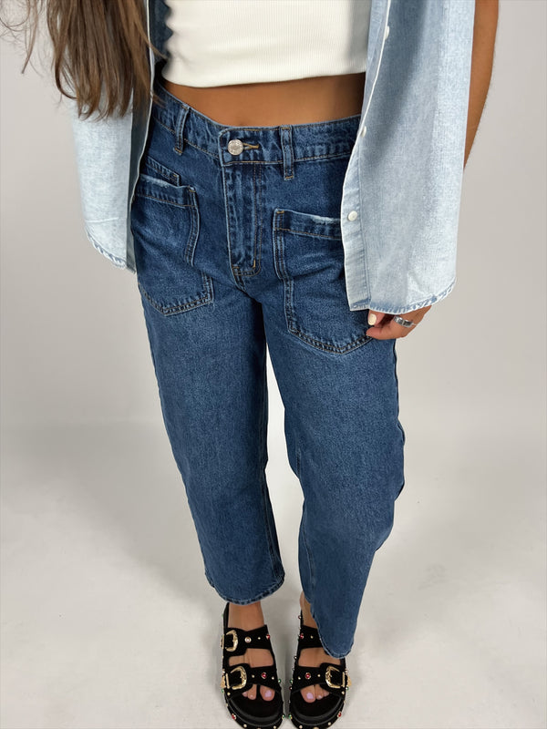 Someone's Girl Semi Barrel Jeans