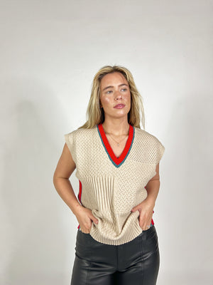 Polly Cable Knit Vest