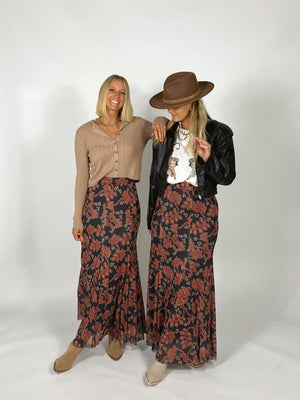 Charlie Rust Maxi Skirt