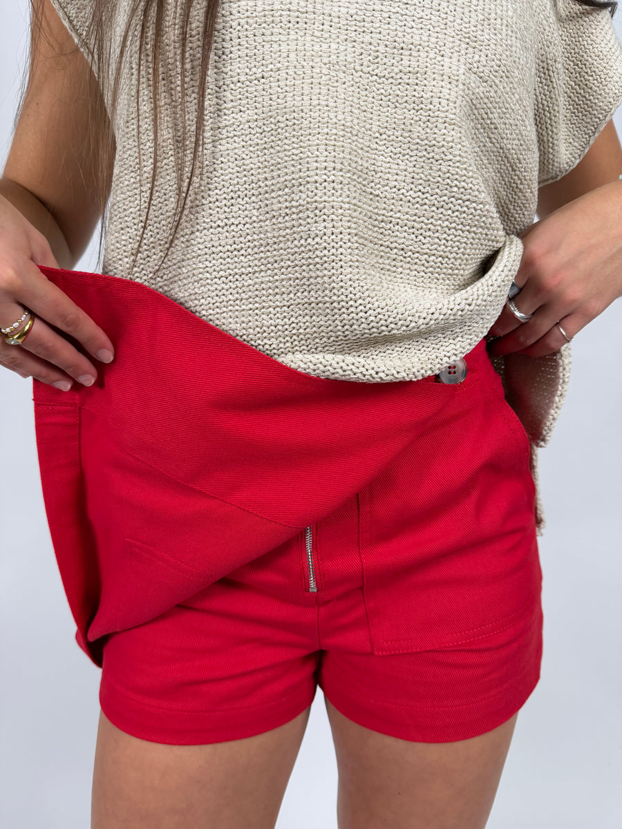 Scotty Red Wrap Skort