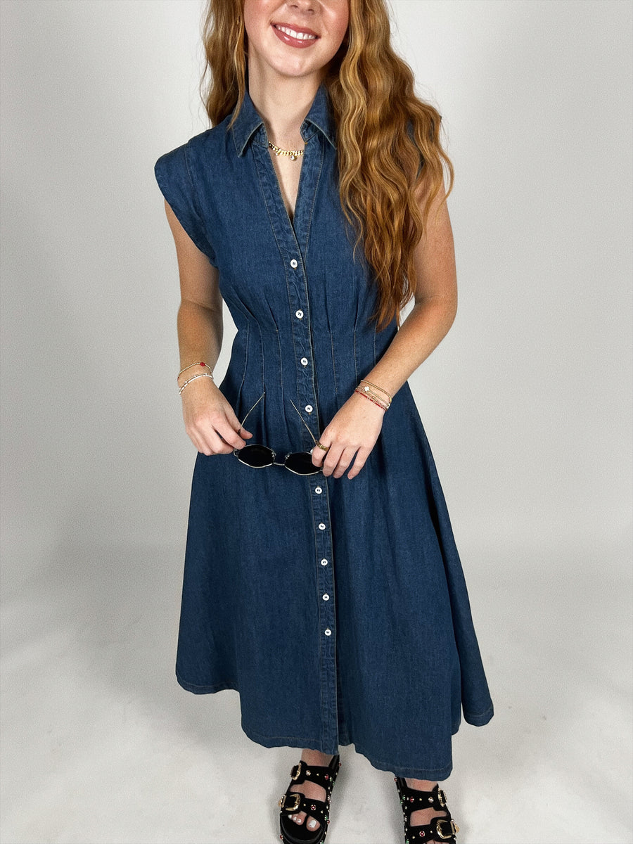 Downtown Denim Midi