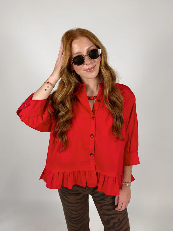 Stadium Saturday Poplin Top
