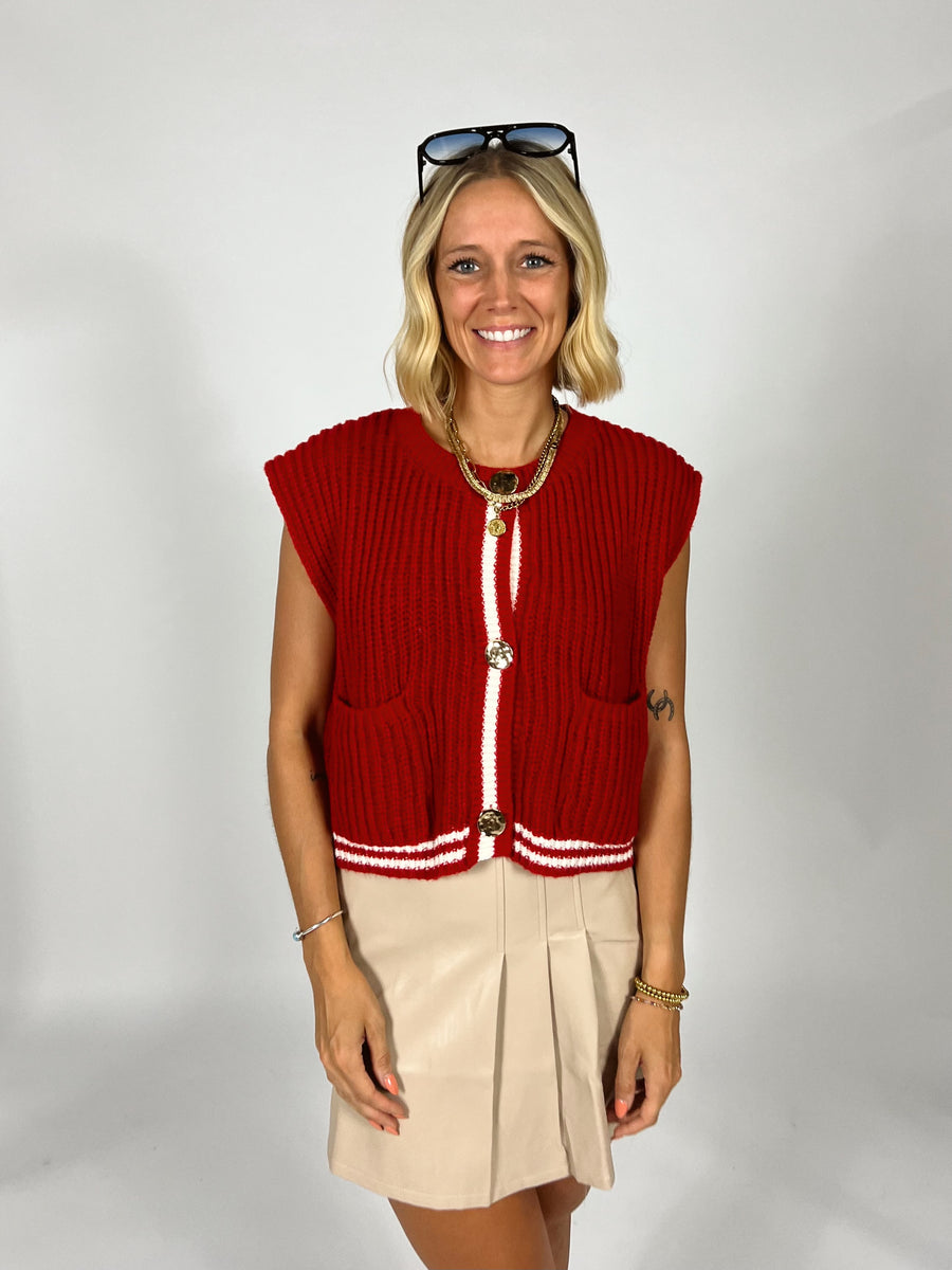 Total Score Sweater Vest