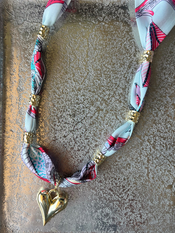 Palm Scarf Necklace